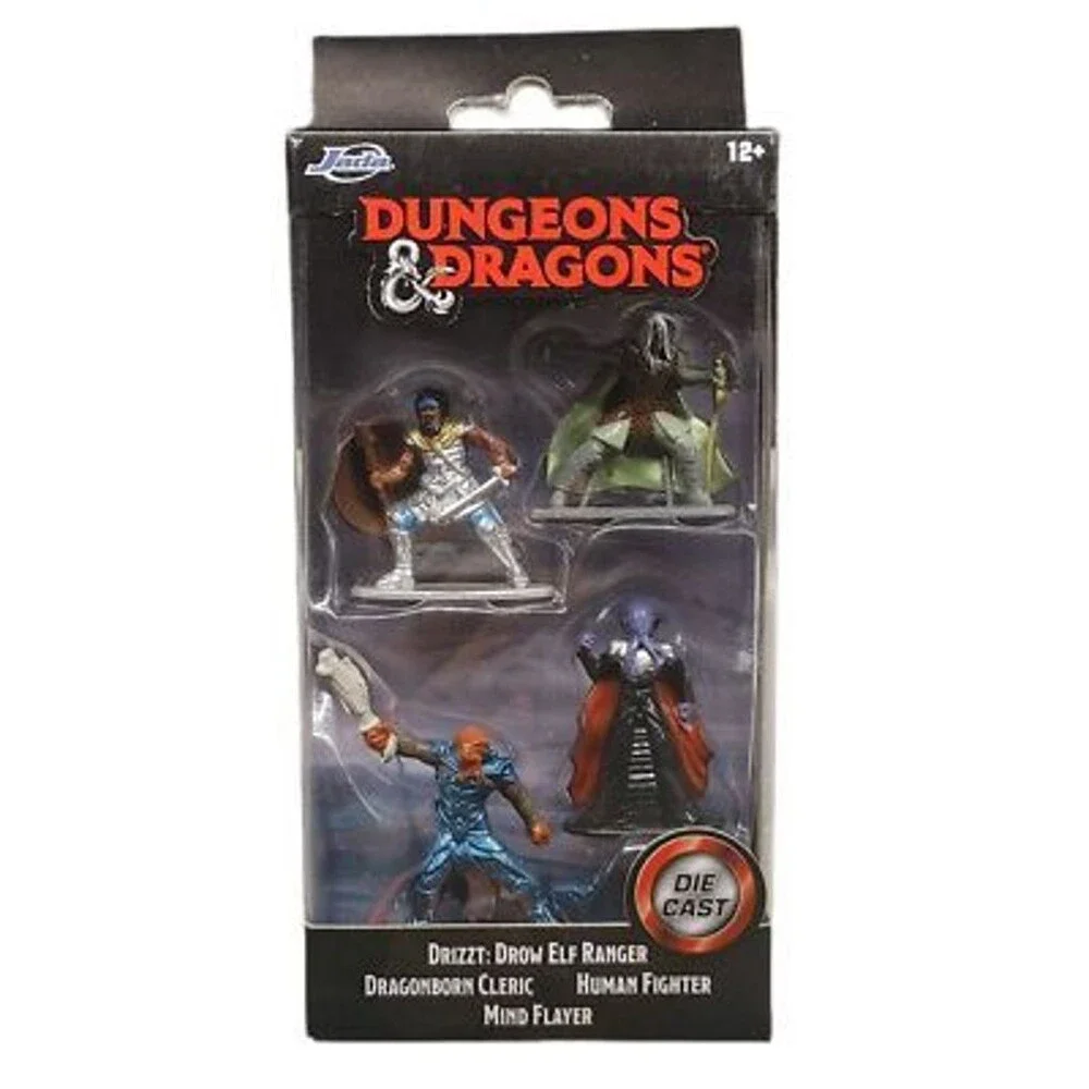 Jada Dungeons & Dragons Drizzt Dragonborn Cleric Human Fighter 4 Figure cast